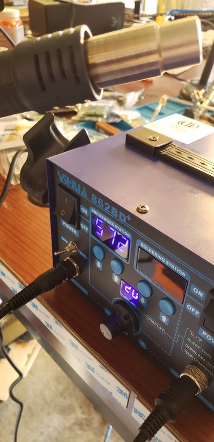 YIHUA 862BD+ SMD ESD Safe 2 in 1 Soldering Iron Hot Air Rework Station °F /°C with Multiple Functions customer photo 1