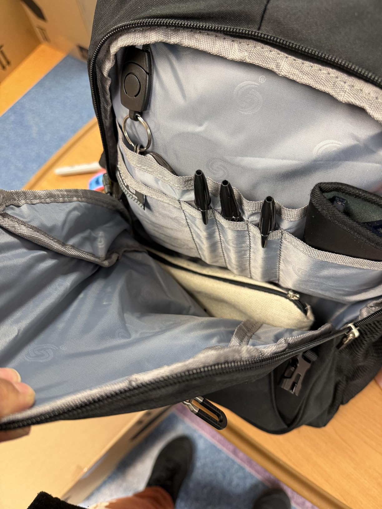 SHRRADOO Anti Theft Laptop Backpack Travel Backpacks with Combination Lock for Women Men High School College Backpack Computer Bag Fits 17 Inch Laptop, Black customer photo 1