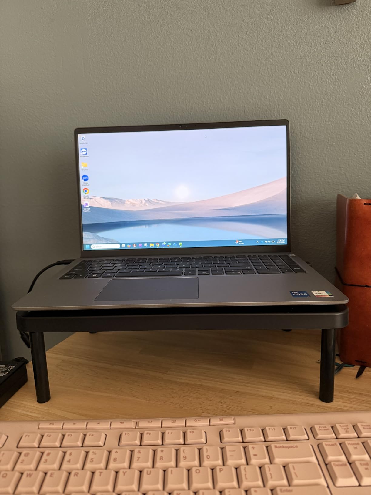 WALI Dual Monitor Stand for Desk, Desk Monitor Riser 3 Height Adjustable, Laptop Riser with Airflow Vents, Desk Organizer for Computer, Laptop, Printer, Notebook (STT003-2), 2 Pack, Black customer photo 1