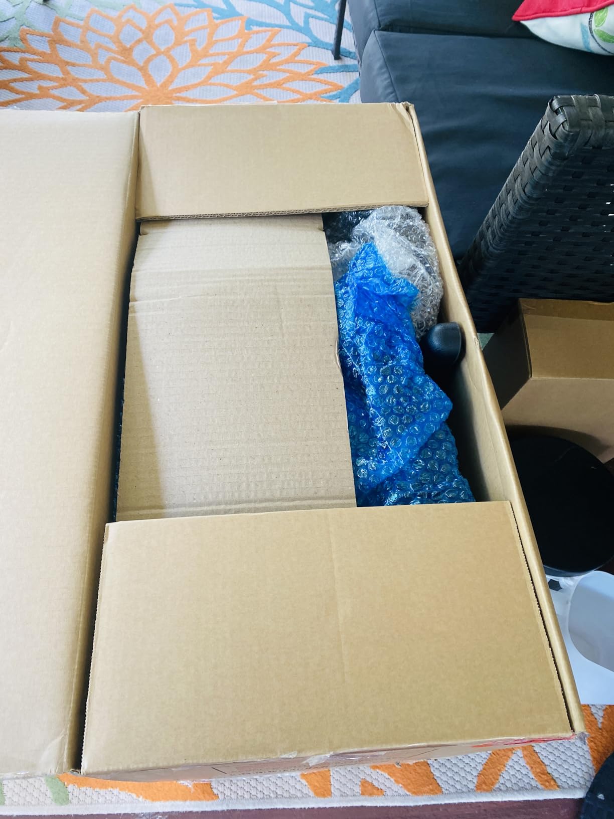 Furmax Office Executive Chair High Back Adjustable Managerial Home Desk Chair, Swivel Computer PU Leather Chair with Lumbar Support (1, Black) customer photo 2