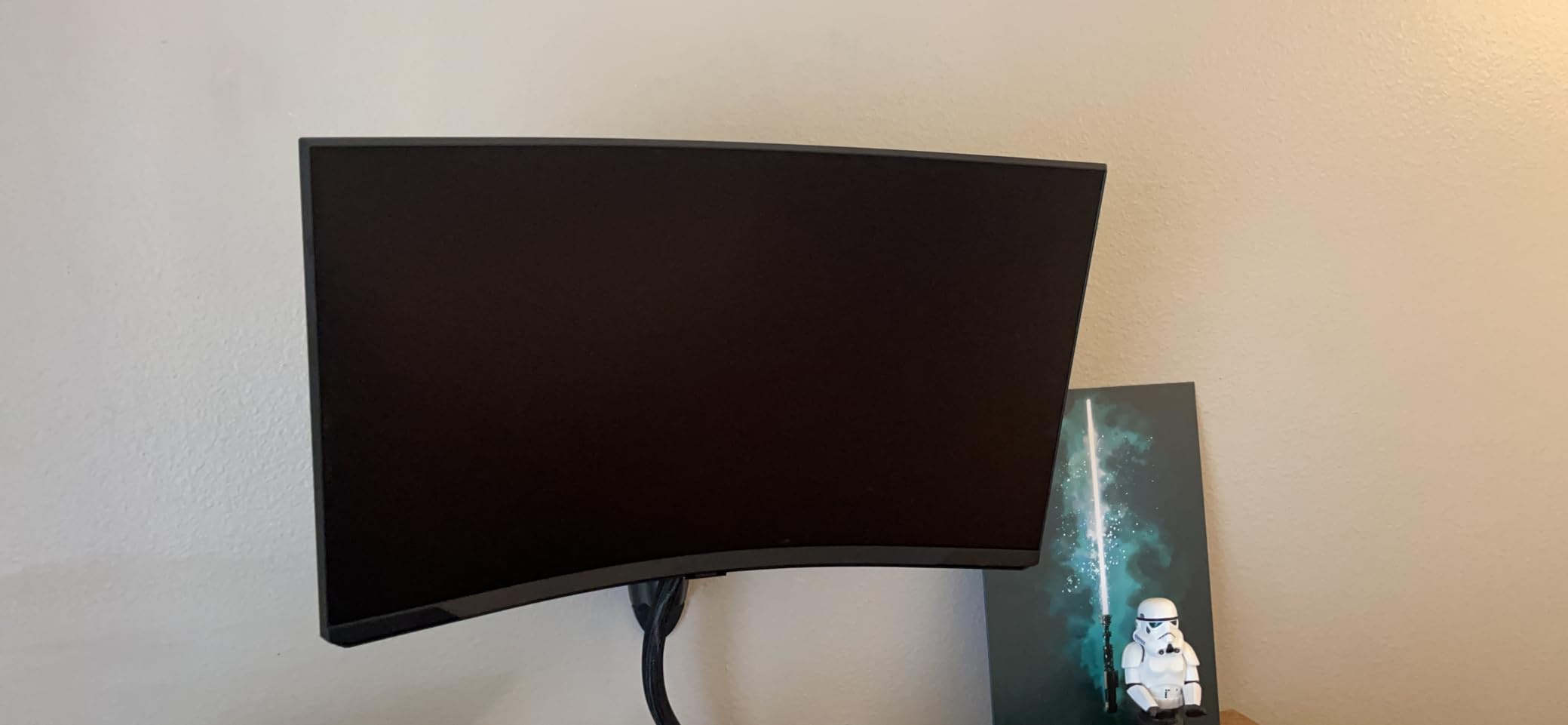 LX Single Monitor Arm, VESA Wall Mount - for Monitors Up to 34 Inches, 7 to 25 lbs - Matte Black customer photo 1