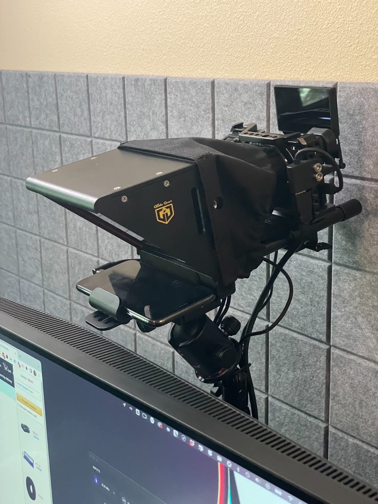 Glide Gear TMP 75 Teleprompter - Laptop, DSLR, Smartphone - Carry Case, No Assembly customer photo 1