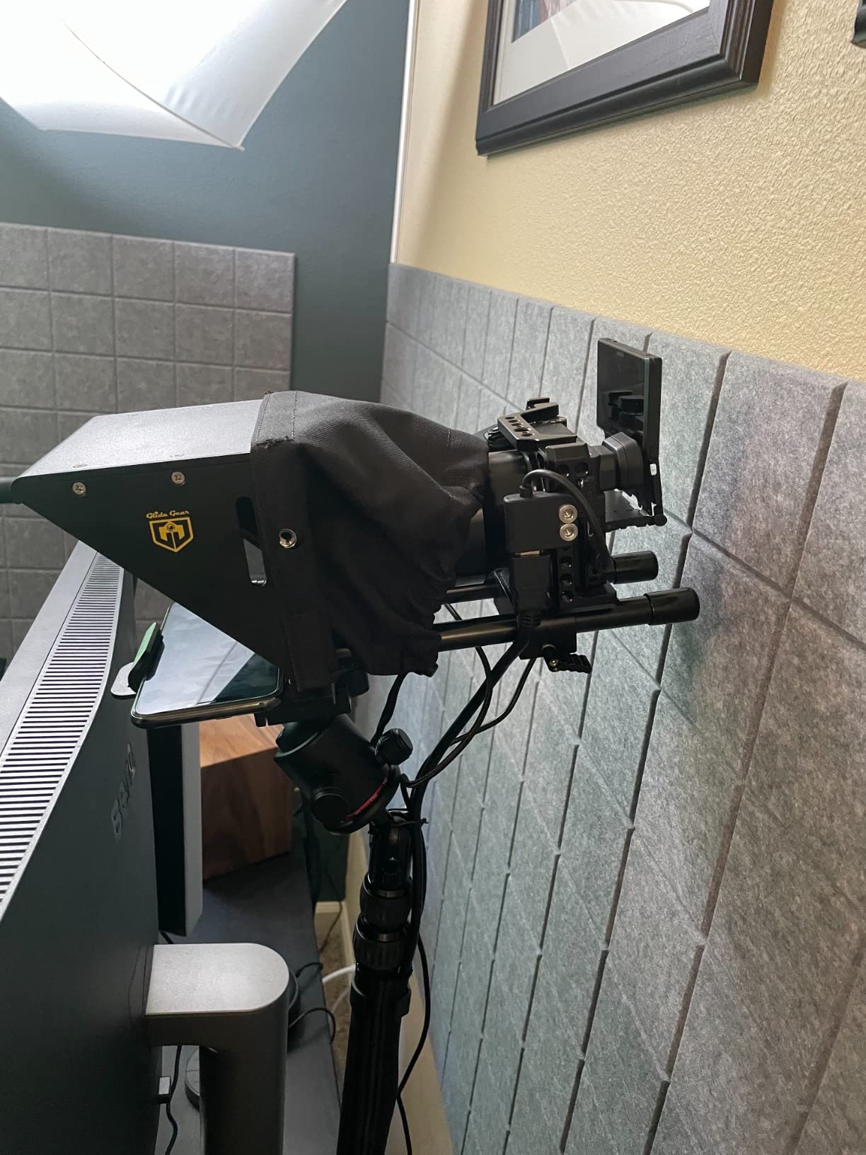 Glide Gear TMP 75 Teleprompter - Laptop, DSLR, Smartphone - Carry Case, No Assembly customer photo 2