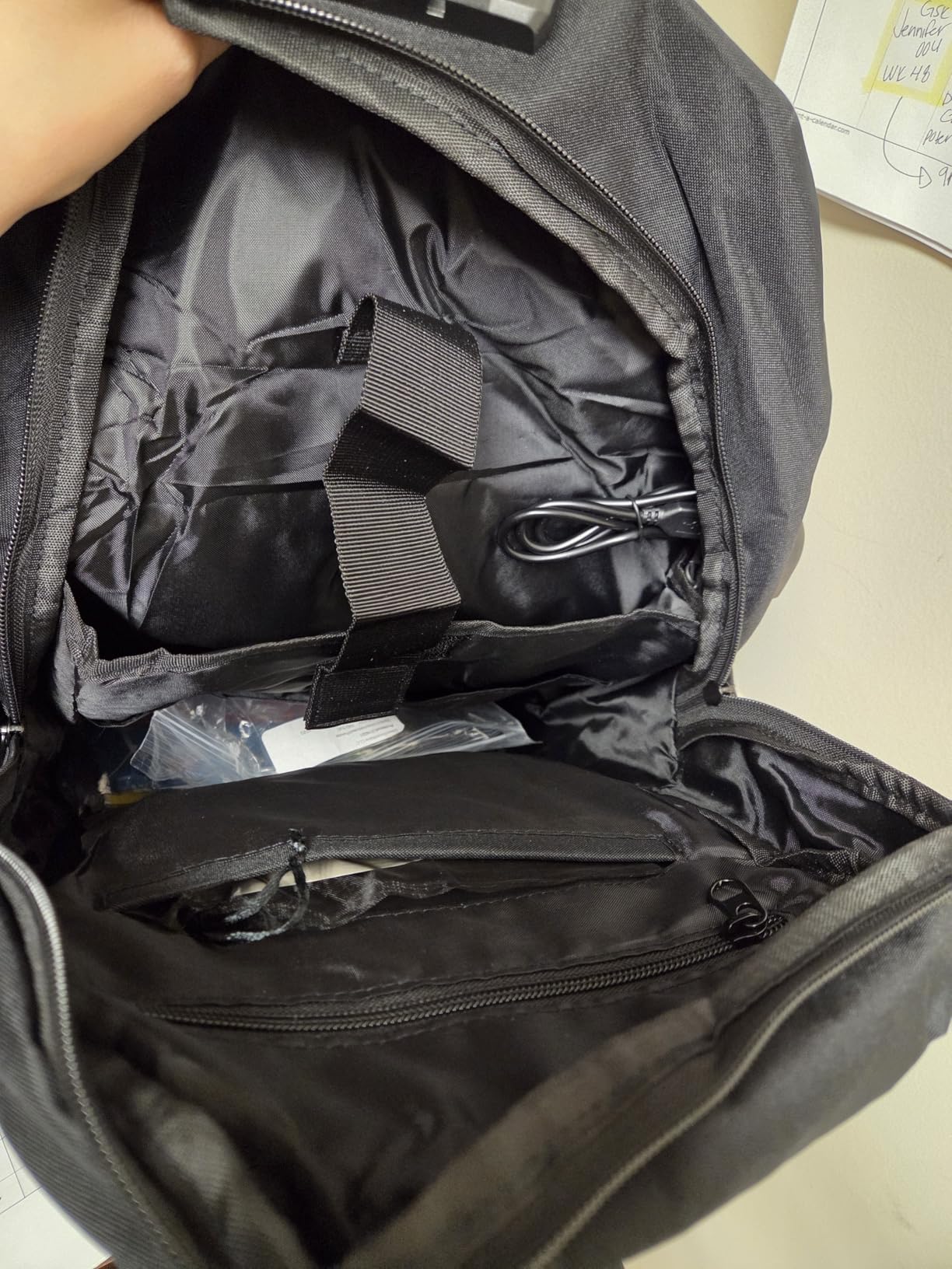 WENIG Anti-Theft Travel Laptop Backpack with USB Charging Port Lock,Water Resistant Slim Work Computer Bag for Men College Bookbags Fits 15.6 Inch Laptop customer photo 1