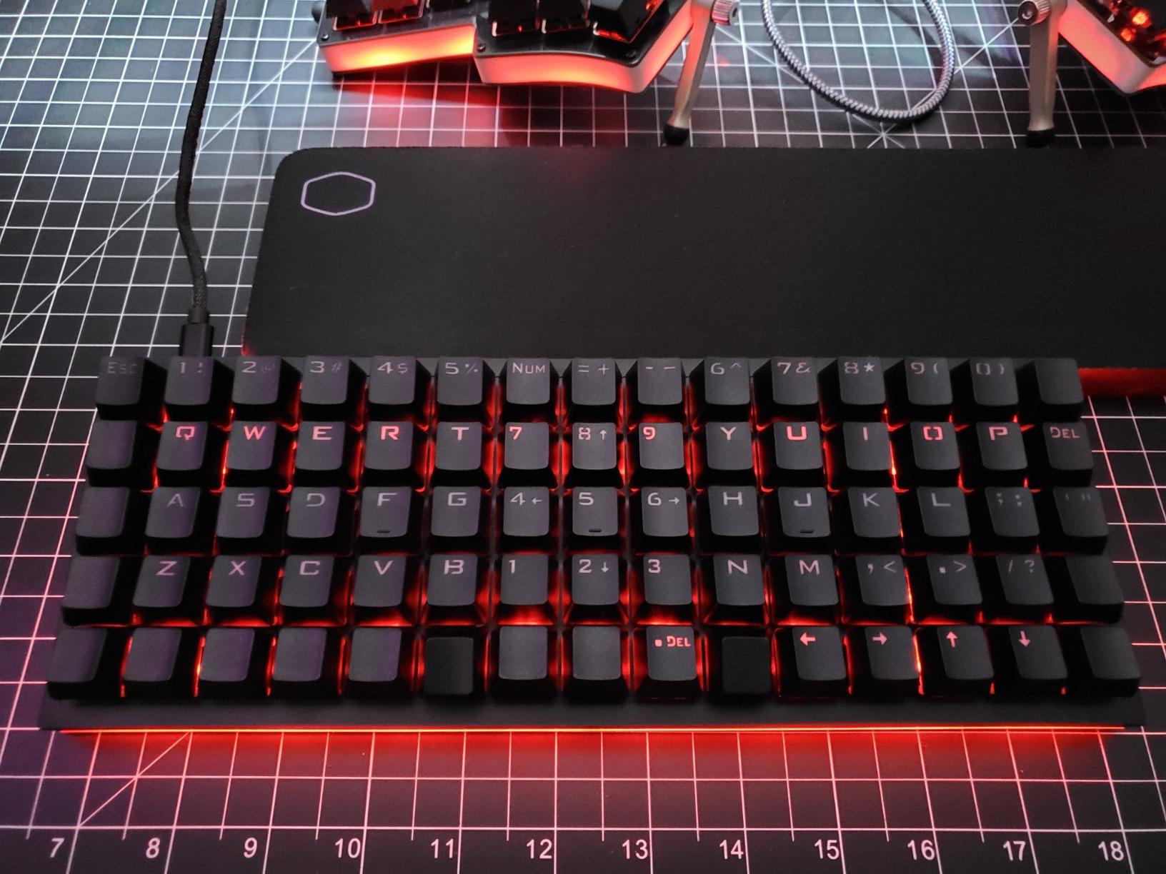 Idobao x ID75 75 Keys Ortholinear Layout VIA Anodized Aluminum Case Plate hot-swappable Hot Swap Type C PCB Mechanical Keyboard Kit (Black) customer photo 1