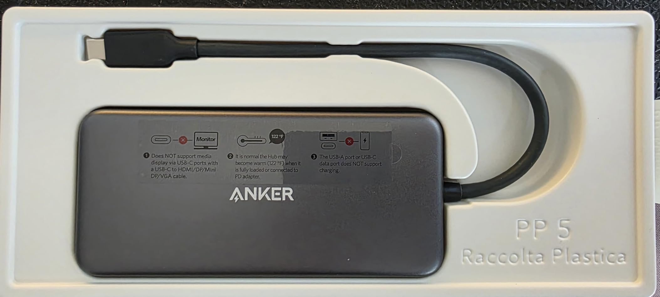 Anker USB C Hub, 7in1 Multi-Port USBC Hub with 4K HDMI, 85W PD, USB-C and 2 USB-A 5Gbps Data Ports, microSD and SD Card Reader, for MacBook Air, MacBook Pro, XPS, and More (Charger not Included) customer photo 2
