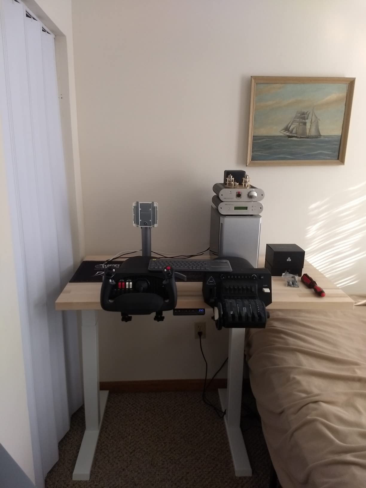 VIVO Electric Single Motor Standing Desk Frame for 41 to 74 in Table Tops, Memory Height Adjustment, Frame Only, Black, DESK-E151EB customer photo 1