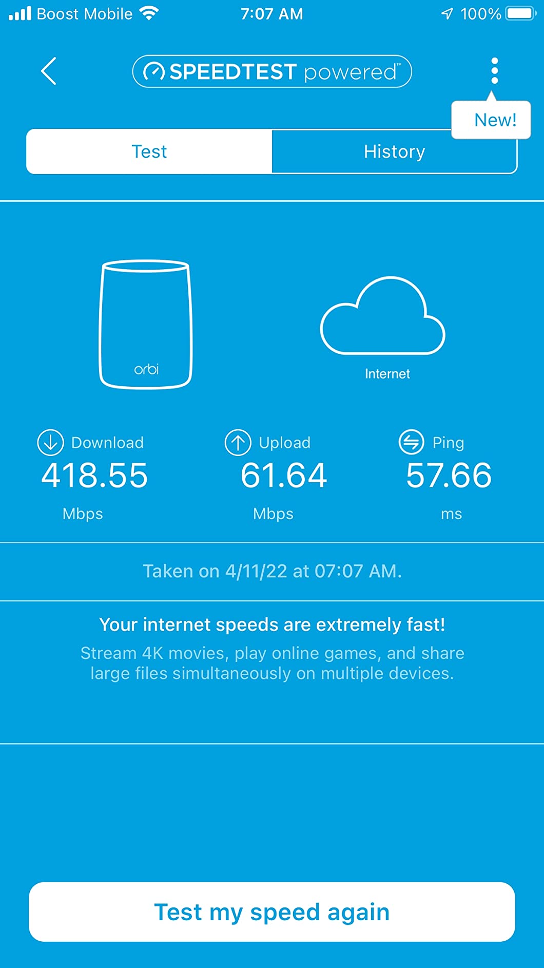 NETGEAR Orbi Whole Home Tri-Band Mesh WiFi 6 System (RBK752) - Router with 1 Satellite Extender | Coverage up to 5,000 sq. ft., 40 Devices | AX4200 (Up to 4.2Gbps) customer photo 1