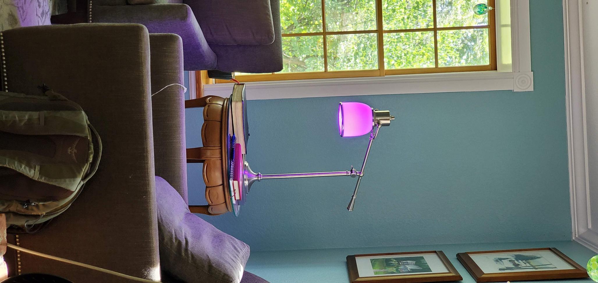 SYLVANIA Wifi LED Smart Light Bulb, 60W Equivalent Full Color and Tunable White A19, Dimmable, Compatible with Alexa and Google Home Only - 4 Pack (75674) customer photo 1