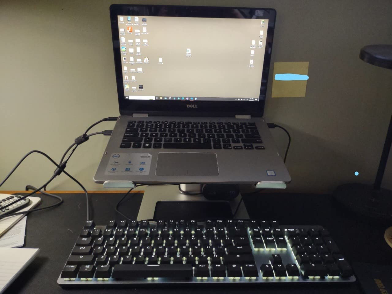 Logitech K845 Mechanical Illuminated Keyboard, Mechanical Switches, Strong Adjustable Tilt Legs, Full Size, Aluminum Top Case, 104 Keys, USB Corded, Windows (TTC Blue Switches) customer photo 2