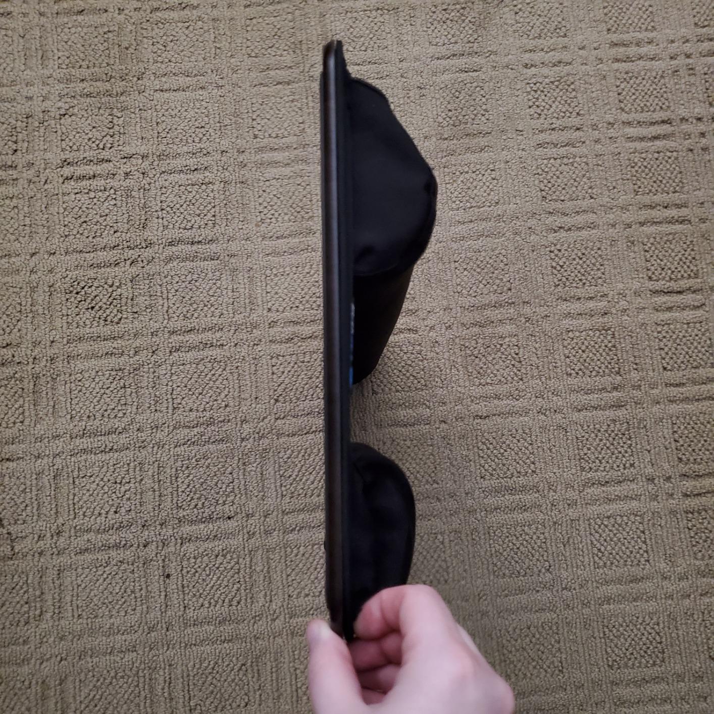 LAPGEAR Home Office Lap Desk with Device Ledge, Mouse Pad, and Phone Holder - Black Carbon - Fits up to 15.6 Inch Laptops - Style No. 91588 customer photo 1