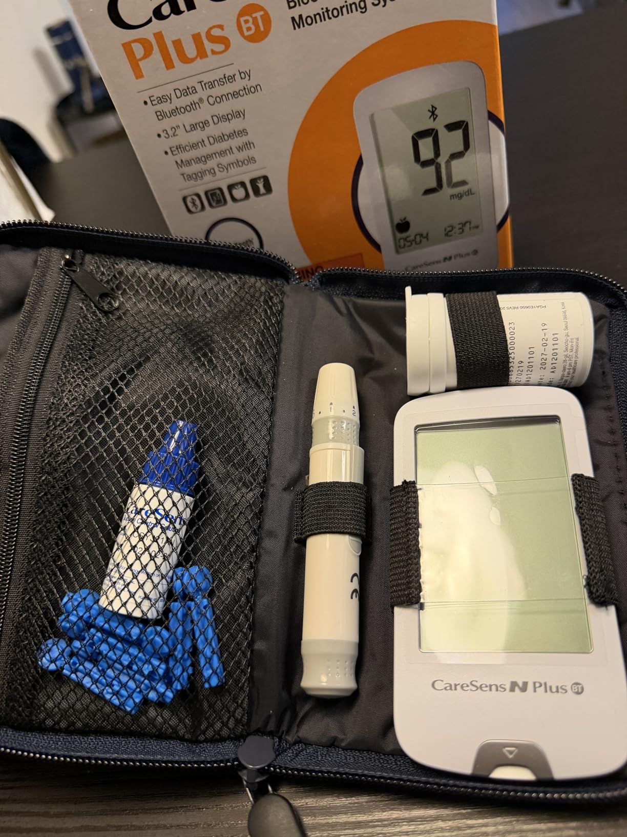 CareSens N Plus Bluetooth Blood Glucose Monitor Kit with 100 Blood Sugar Test Strips, 100 Lancets, 1 Blood Glucose Meter, 1 Lancing Device, Travel Case for Diabetes Testing Kit customer photo 1