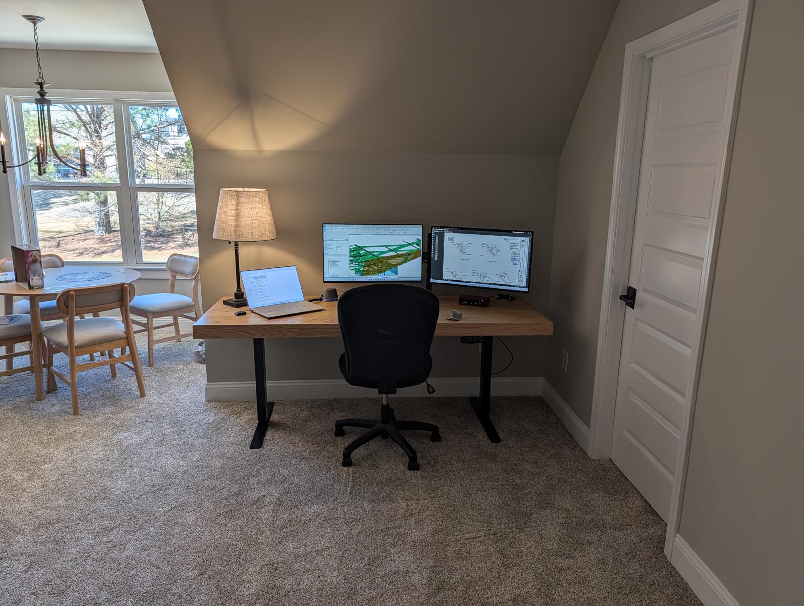 TOPSKY Dual Motor Electric Standing Desk Frame, Height Adjustable Sit Stand Base for Home Office, Fits Table Tops up to 70.8 x 31.5 Inch, 225 lb Capacity customer photo 1