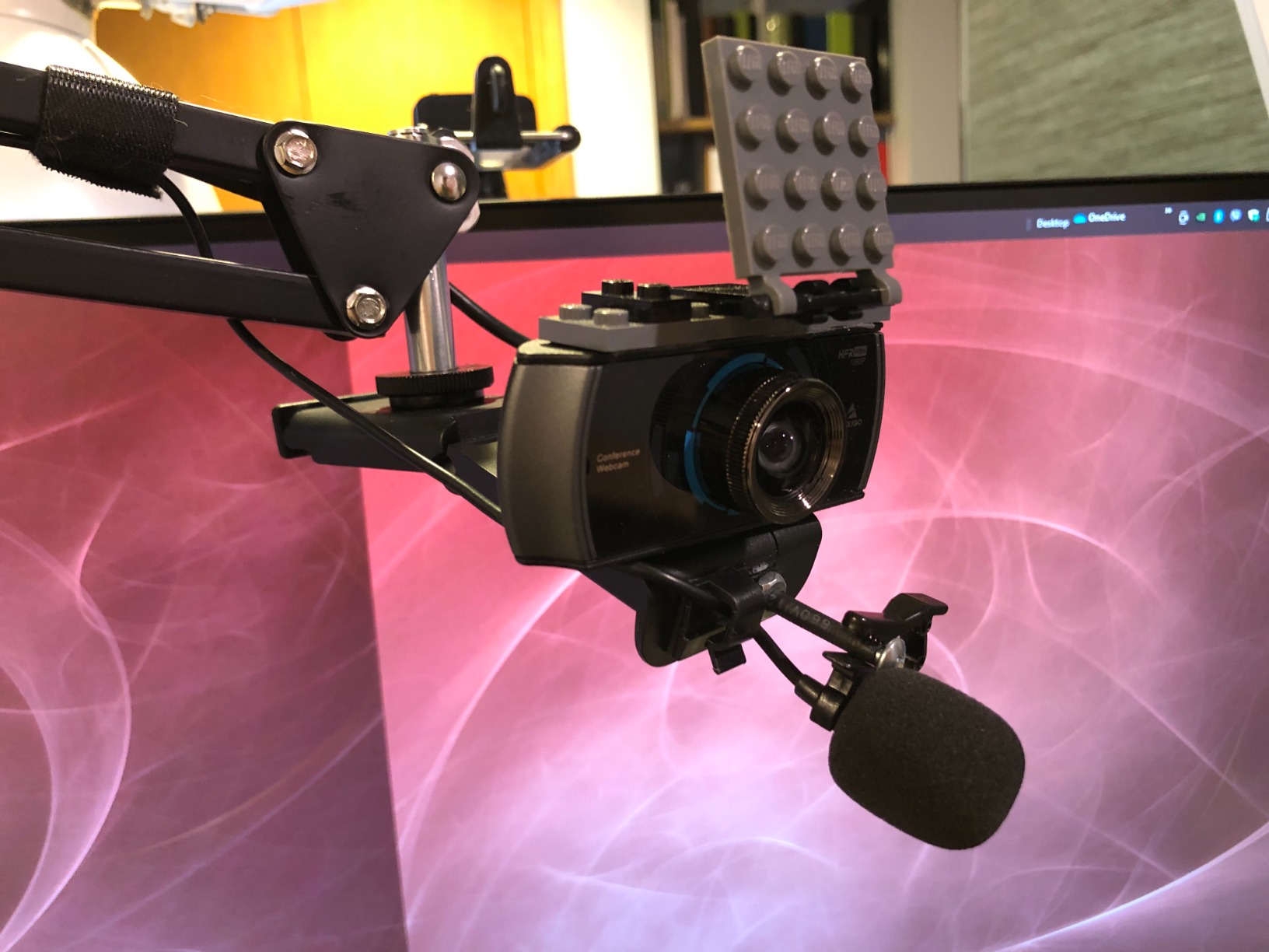 NexiGo N980P 1080P 60FPS Webcam with Microphone and Software Control, USB Computer Camera, Built-in Dual Noise Reduction Mics, 120° Wide-Angle for Zoom/Skype/FaceTime/Teams, PC Mac Laptop Desktop customer photo 1