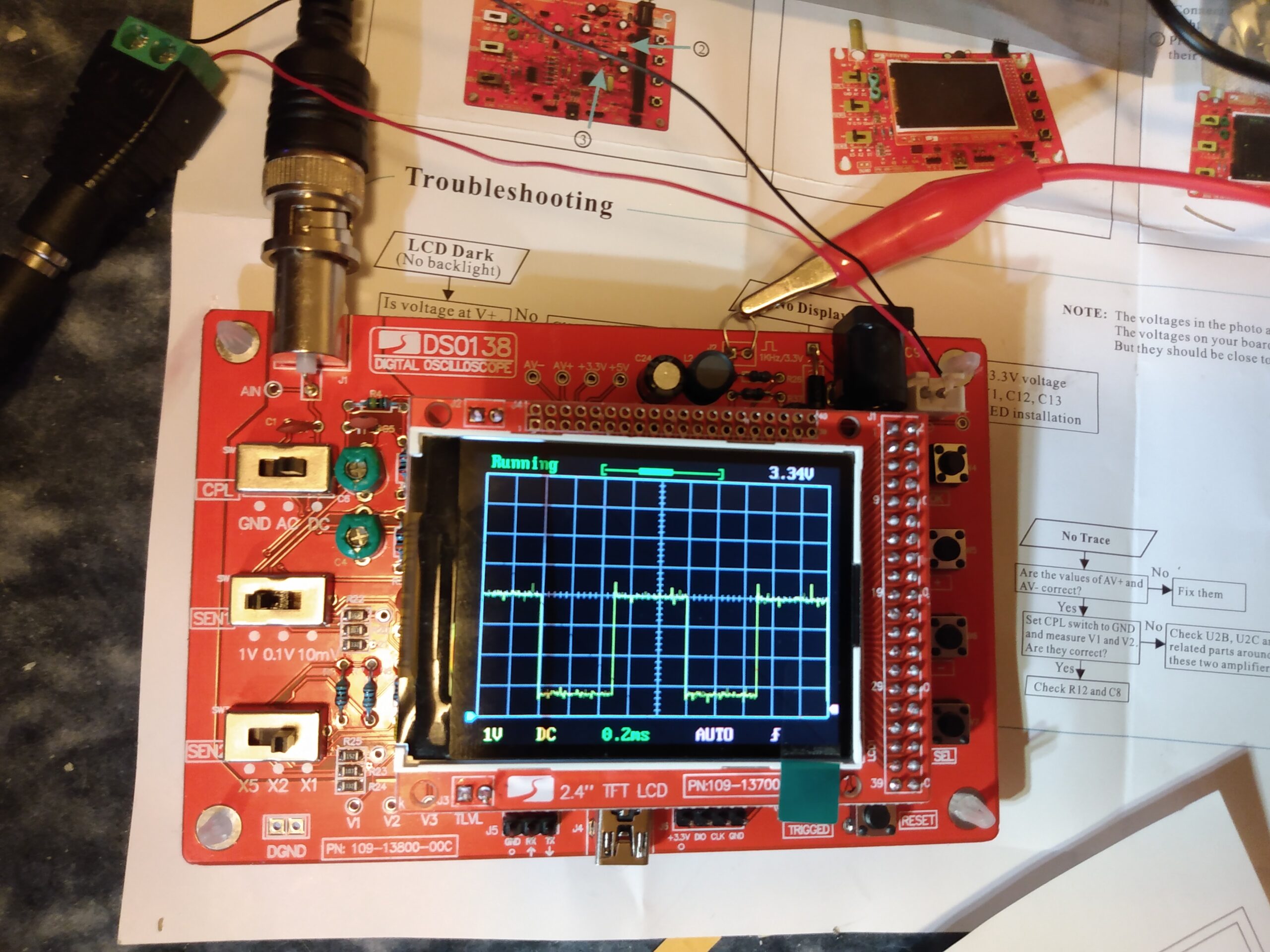 DSO 138 DIY Oscilloscope Kit Opening Source 2.4