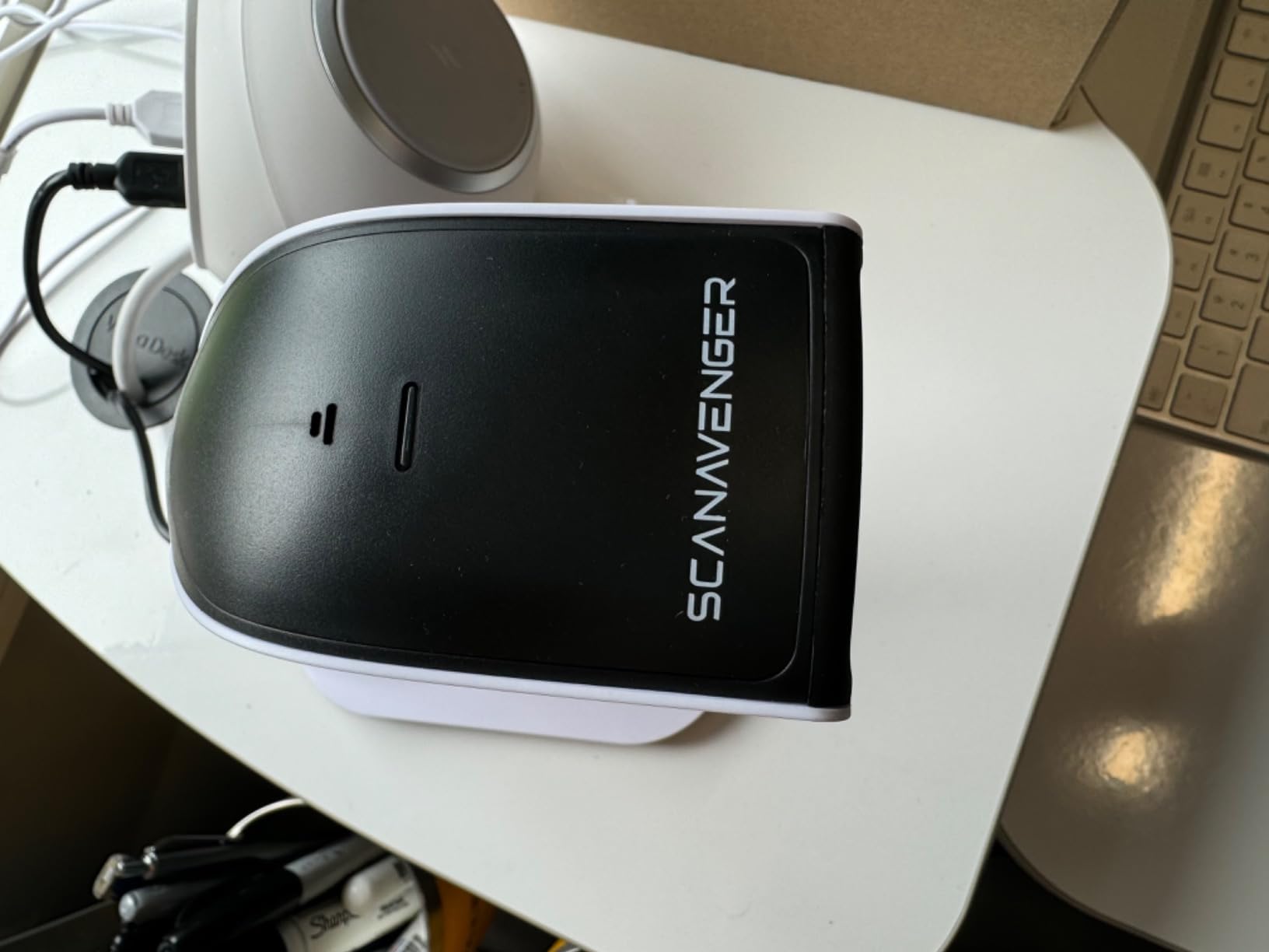 ScanAvenger Wireless Portable 1D&2D with Stand Bluetooth Barcode Scanner: 3-in-1 Handheld Scanner, Rechargeable Battery for Inventory - USB Bar Code/QR Reader (1D&2D with Next Gen Stand) customer photo 2