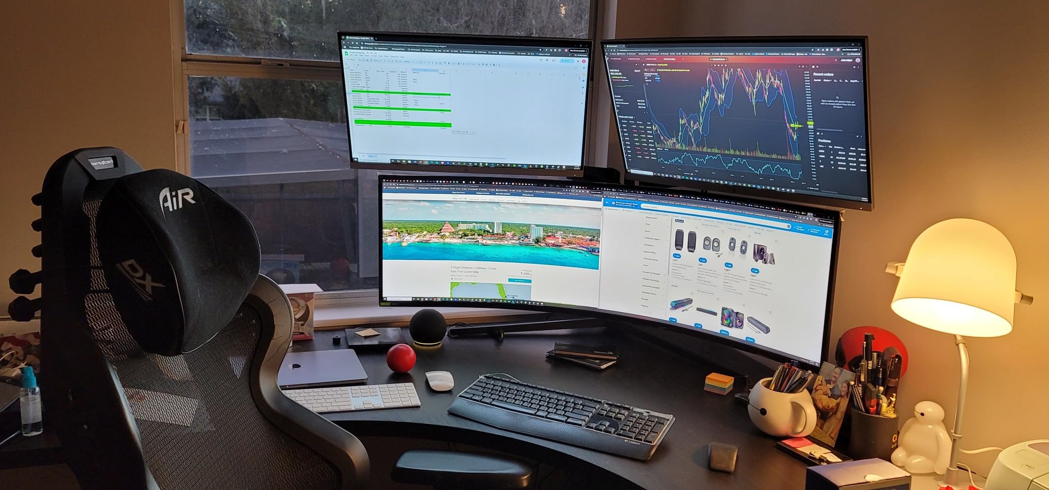 HUANUO Dual Monitor and Laptop Mount for Max 32