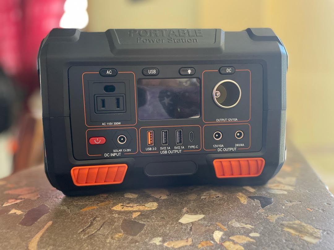 PROGENY 300W Portable Power Station, 299Wh/80818mAh Solar Generator, Regulated DC Output Backup Battery with Pass-Through Charging AC Outlet, Pure Sine Wave, LED Light Power Station for CPAP Camping customer photo 1