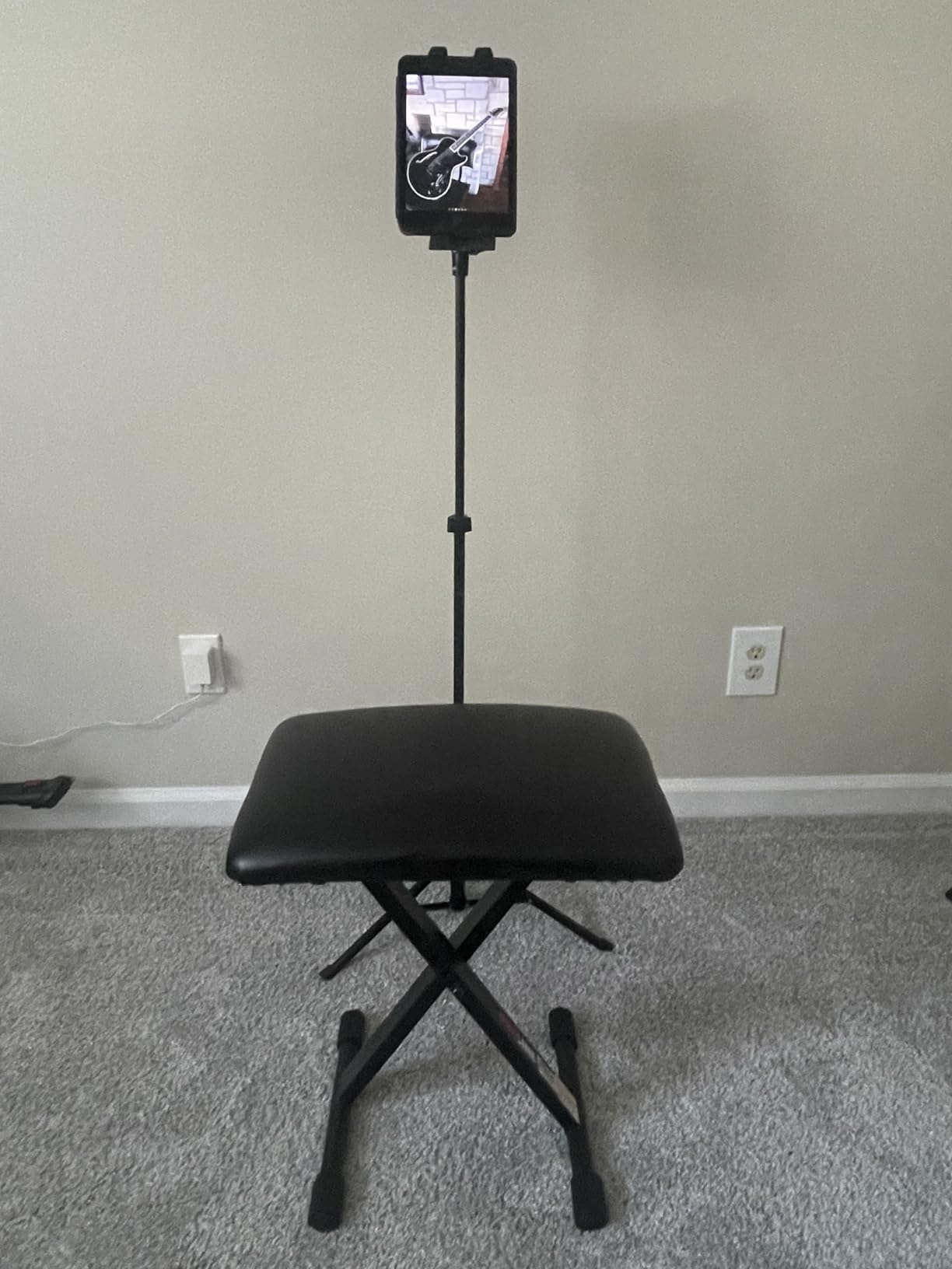 IPad Tripod Mount Adapter 360 Degree Rotatable Universal Tablet Clamp Holder for iPad Pro 12.9 11 10.5, iPad Air Mini, Surface Tab, Galaxy Tab and 3.5 to 13.5in Phone Tablet, for Tripod, Monopod customer photo 2