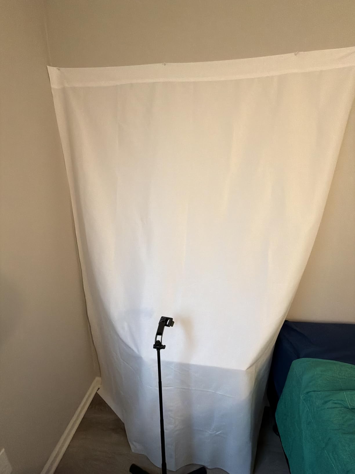 HEMMOTOP Green Screen Backdrop, 5x7 ft Photography Chroma Key Greenscreen Background Sheet for Background Removal, Zoom Meeting, Photo Video Studio, Live Streaming, Video Recording customer photo 2