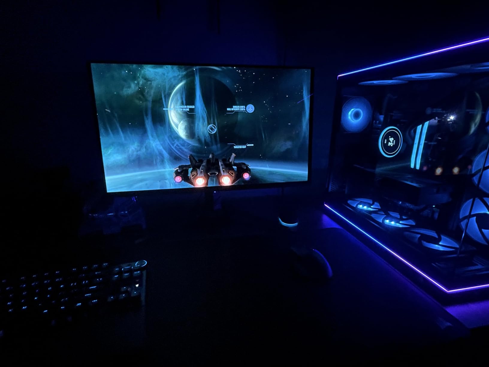 FLEXISPOT EN2 Bamboo Standing Desk with Clamp Power Strip, 55 x 28 Electric Stand Up Height Adjustable Desk customer photo 2