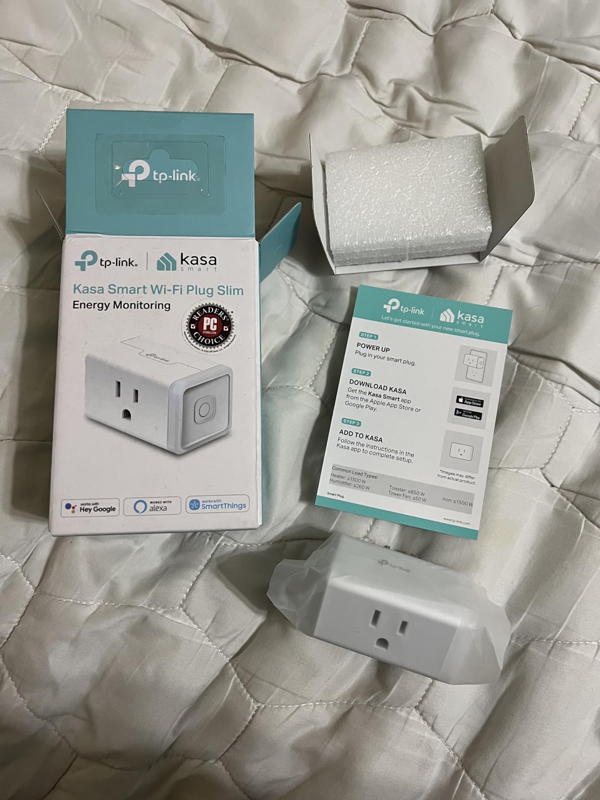 Kasa Smart Plug Mini with Energy Monitoring, Smart Home Wi-Fi Outlet Works with Alexa, Google Home & IFTTT, Wi-Fi Simple Setup, No Hub Required (KP115), White customer photo 2