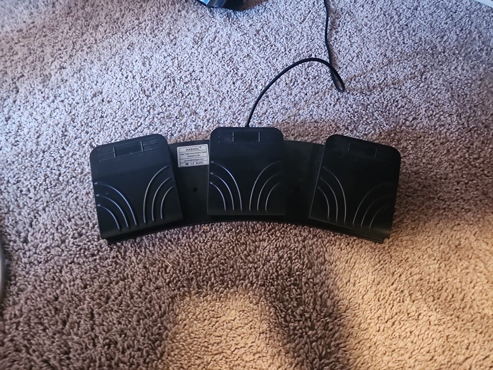 [Upgraded] iKKEGOL USB Single Foot Pedal Optical Switch Control One Key Program Computer Keyboard Mouse Game Action HID customer photo 2