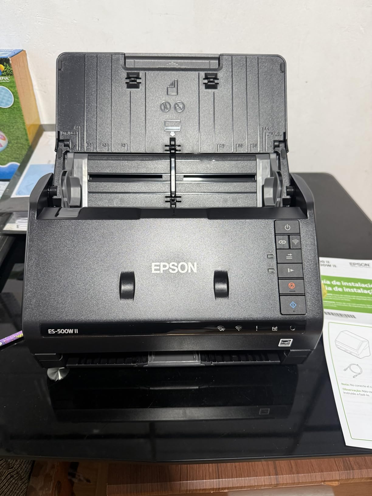 Epson Workforce ES-500W II Wireless Color Duplex Desktop Document Scanner for PCand Mac with Auto Feeder (ADF), Scan from Smartphone or Tablet customer photo 1