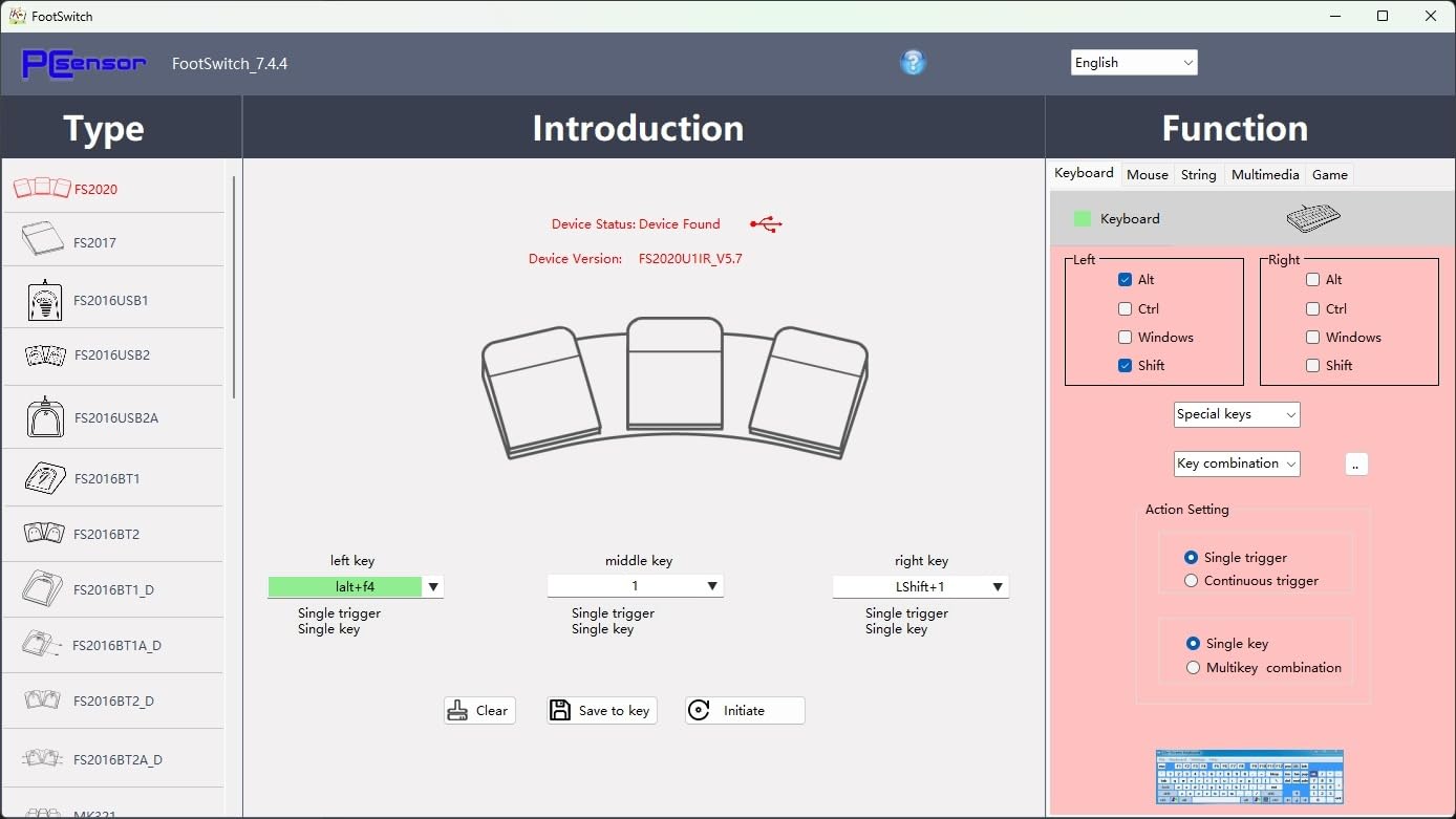 USB Foot Pedal PC 3 Key Foot Pedal Customized Foot Switch Programmable Computer Keyboard Mouse for Video Game Control Office Work Sheet Music Page Turner Action Control HID (Photoelectric) customer photo 1