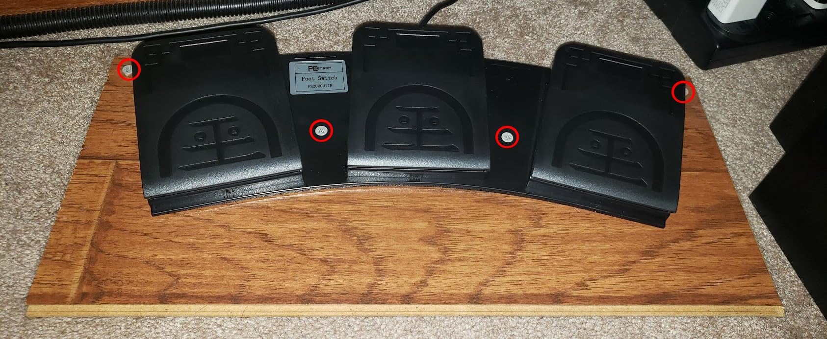 USB Foot Pedal PC 3 Key Foot Pedal Customized Foot Switch Programmable Computer Keyboard Mouse for Video Game Control Office Work Sheet Music Page Turner Action Control HID (Photoelectric) customer photo 2