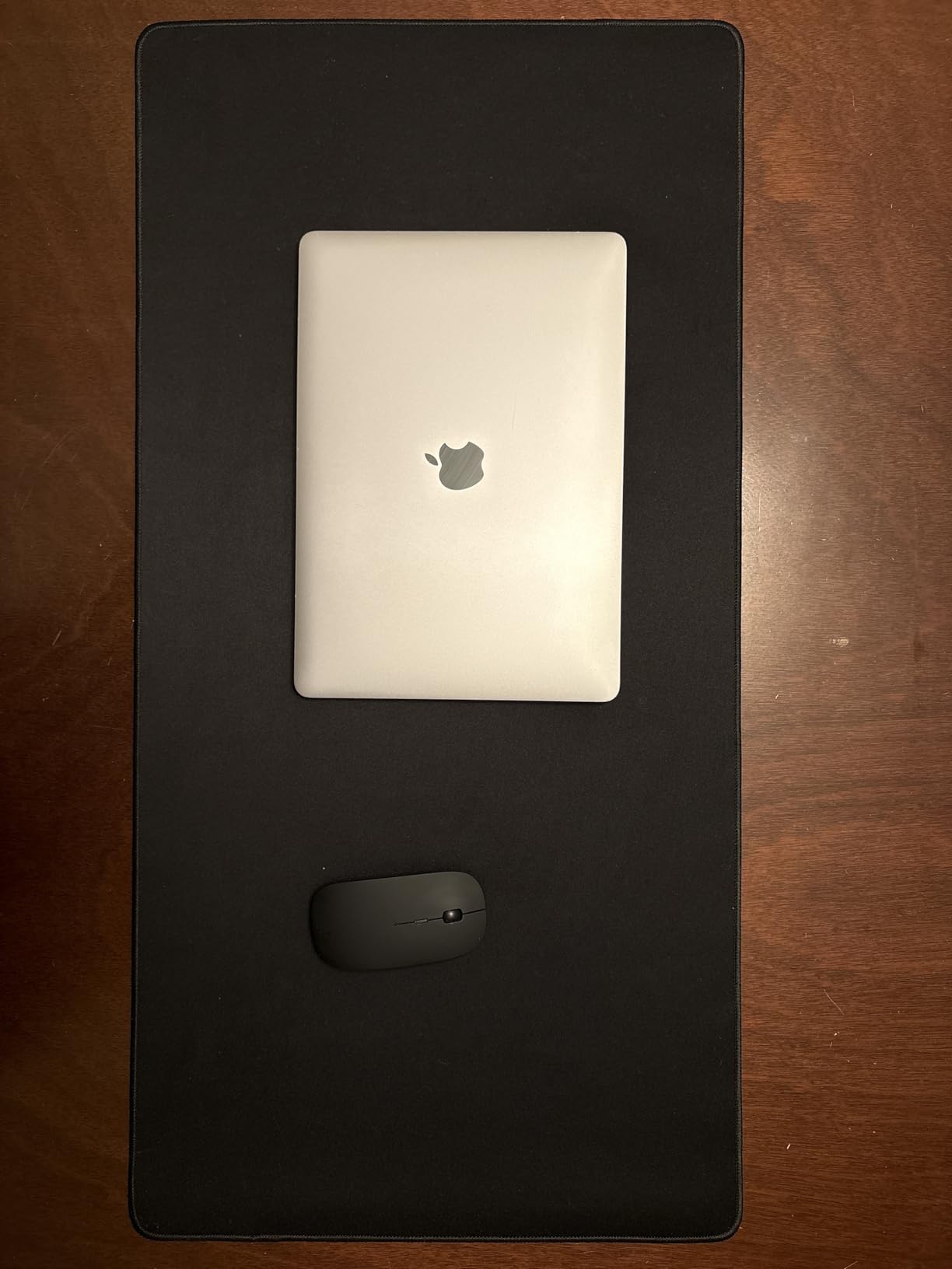 Large Gaming Mouse Pad, 31.5x15.7 inch Large Extended Computer Keyboard Mouse Mat, Water Resist Non-Slip Mousepad Rubber Base Long XXL Desk Mouse Pad for Work & Gaming, Office & Home, Black customer photo 2