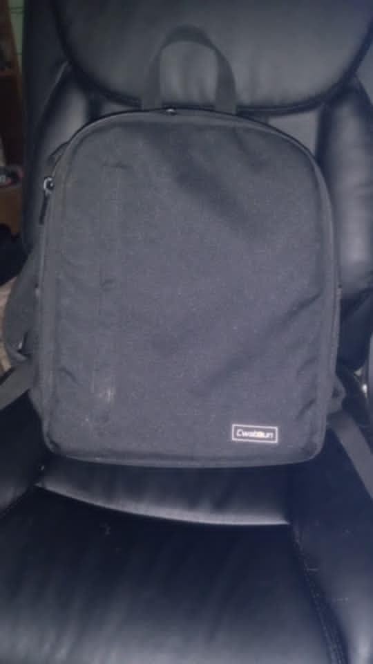 Cwatcun Camera Backpack Trolley Case Bag with Tripod Holder Anti-Theft Waterproof Camera Bag fits 15.6' Laptop for Canon Nikon Sony DSLR SLR Camera customer photo 2