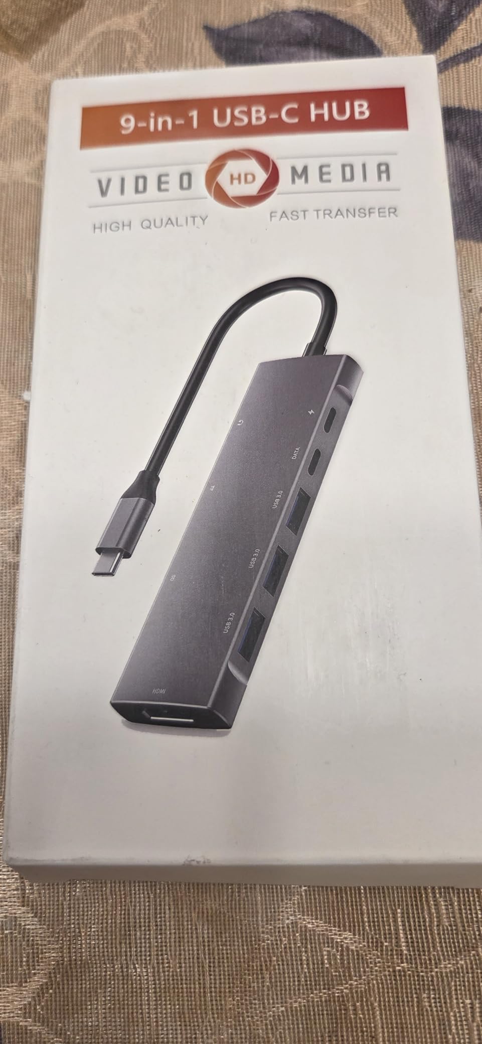 USB C HUB for iPad Pro 9-in-1 Adapter iPad Pro M4 M2 M1 13 12.9 11 inch iPad Air 5 4 Docking Station with 4K HDMI, USB-C PD, SD/TF Card Reader, USB 3.0, 3.5mm Headphone Jack, Type C Data, iPad mini 6 customer photo 1