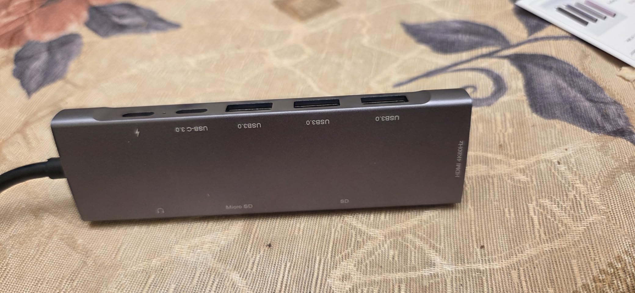 USB C HUB for iPad Pro 9-in-1 Adapter iPad Pro M4 M2 M1 13 12.9 11 inch iPad Air 5 4 Docking Station with 4K HDMI, USB-C PD, SD/TF Card Reader, USB 3.0, 3.5mm Headphone Jack, Type C Data, iPad mini 6 customer photo 2