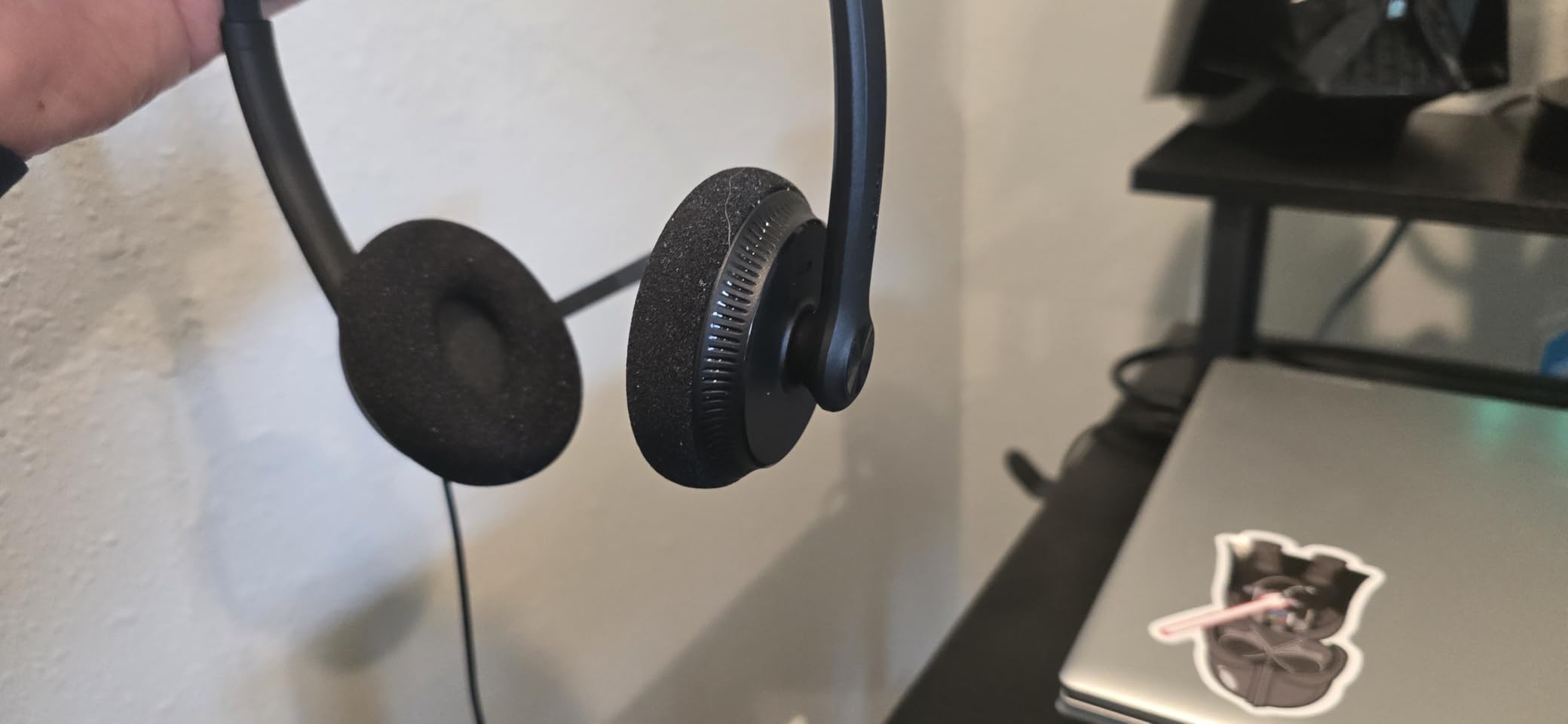 Yealink UH34 USB Headset with Mic, Stereo Wired Headphones with Noise Cancelling Microphone, Professional Work Headset VoIP Phone PC Computer Call Center Office (Ultra Light) customer photo 2