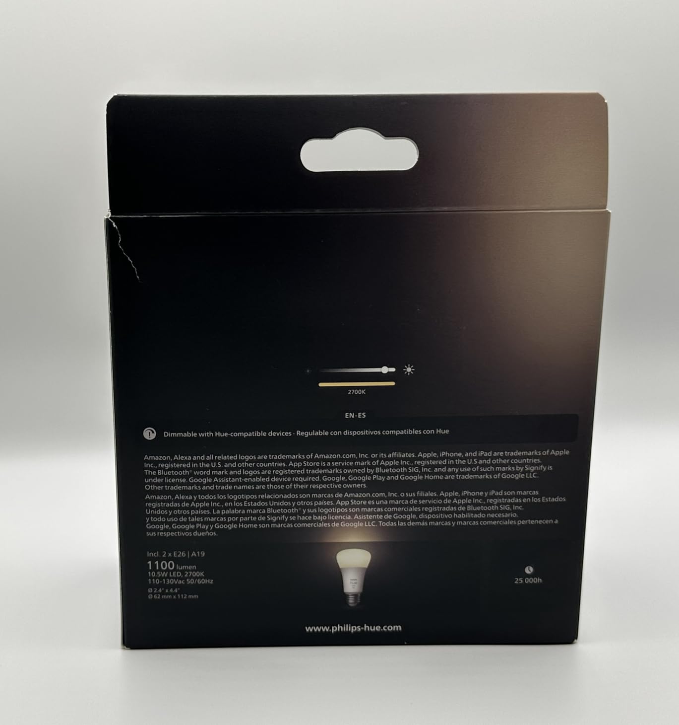 Philips Hue Smart 75W A19 LED Bulb - Soft Warm White Light - 1 Pack - 1100LM - E26 - Indoor - Control with Hue App - Works with Alexa, Google Assistant and Apple Homekit customer photo 2