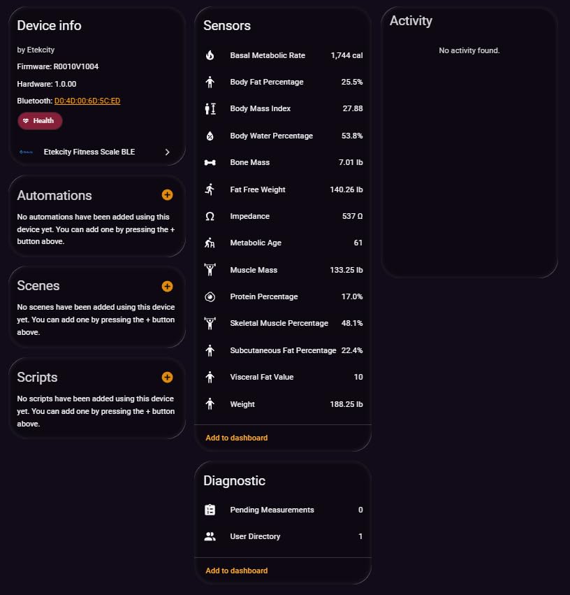 Etekcity Smart Scale for Body Weight, FSA&HSA Eligible, Bathroom Digital Weighing Scale with BMI, Body Fat, Muscle Mass, Accurate Bluetooth Home User Health Equipment Sync Apps, LED, Tempered glass customer photo 2