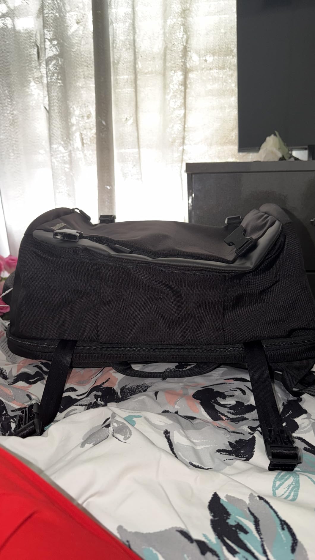 tomtoc Travel Backpack 40L, TSA Friendly Flight Approved Carry-on Luggage Hand Water-resistant Lightweight Business Rucksack, Durable Large Weekender Bag Daypack Fits 17.3 Inch Laptop, PFAS Free customer photo 2