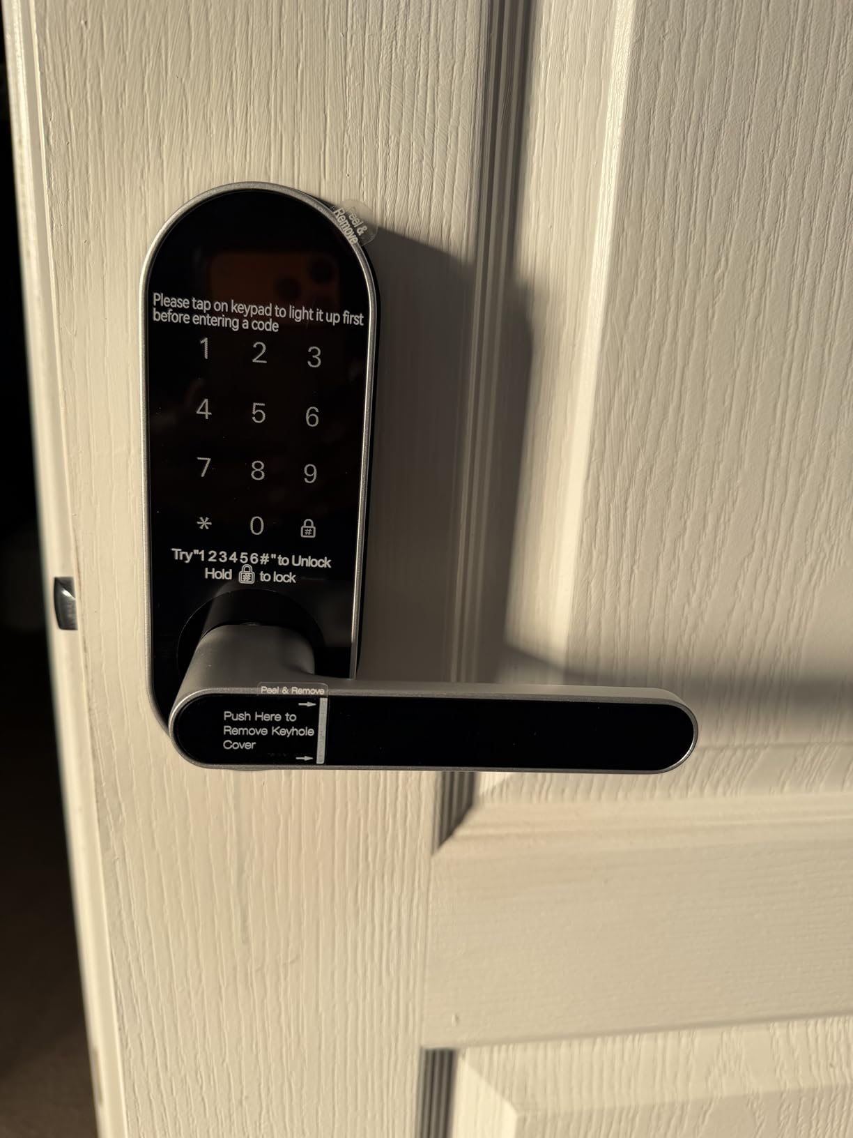 Fingerprint Smart Door Lock with Handle & Keypad - Bluetooth Keyless Entry for Front Door, Home, Kids, Guests, Airbnb & Rental, App + Code Access, Compatible with Alexa & Google customer photo 2