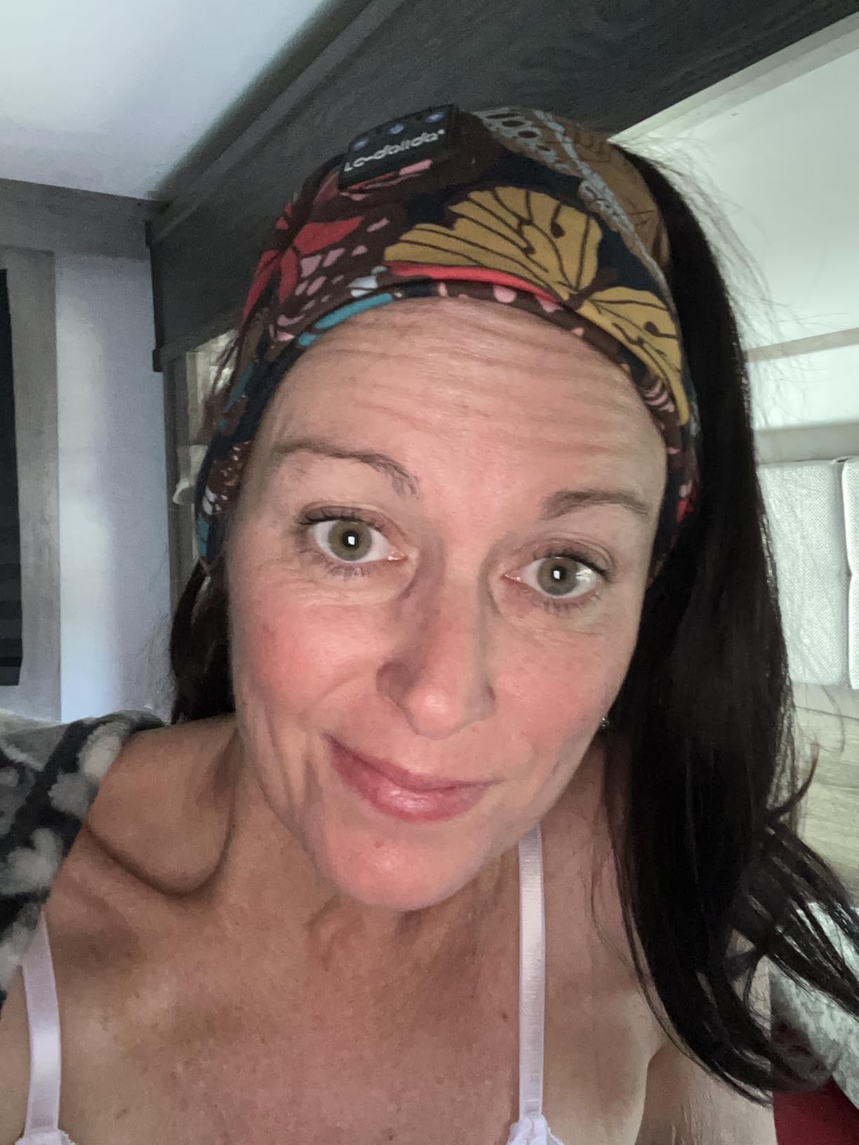 LC-dolida Sleep Headphones Headband Bluetooth 5.4, Sports Headband Earphones Wireless with Speaker Microphone USB C for Women Sleeping Gift Workout Jogging Yoga Insomnia Travel Meditation, Butterfly customer photo 2