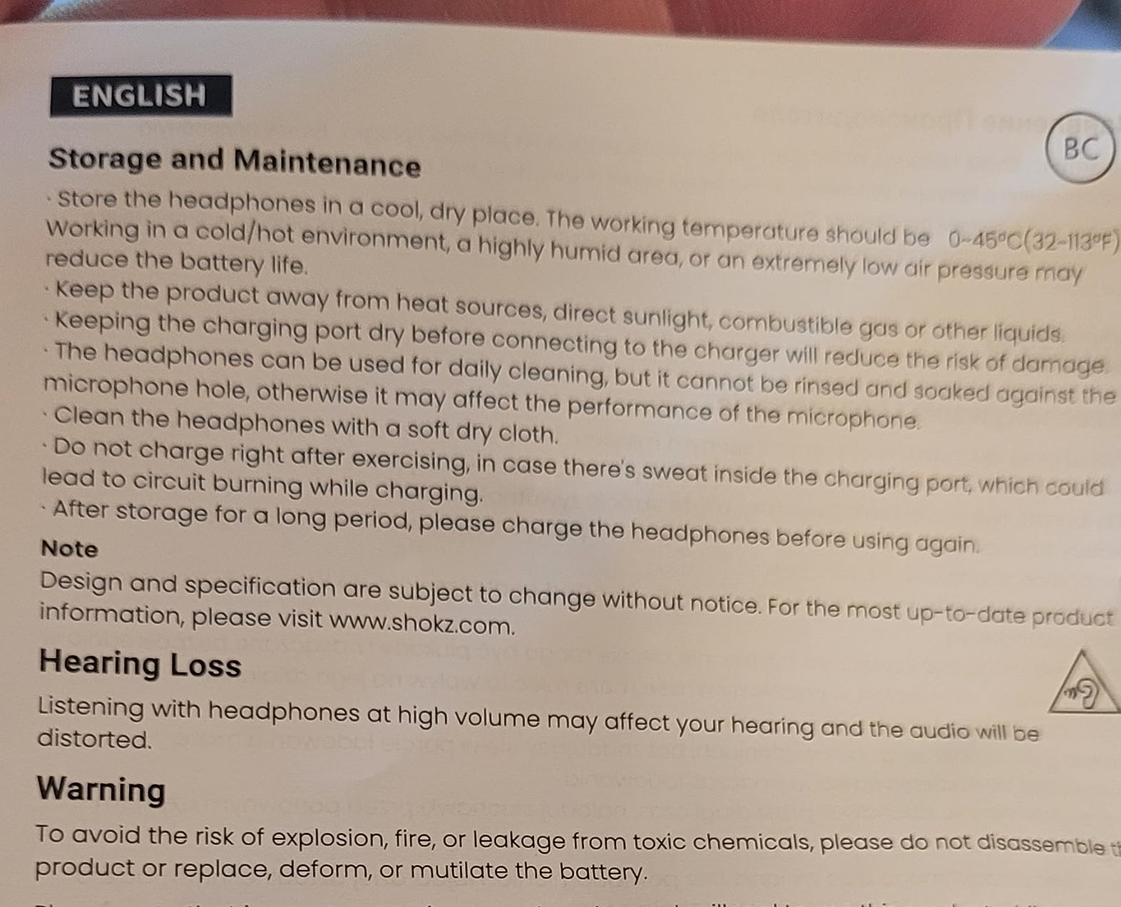 SHOKZ OpenRun Bone Conduction Open-Ear Bluetooth Sport Headphones, Running Workout Bundle with Waterproof Carrying Case & Sweat Headband, IP67 Sweat Resistant, 8H Playtime, Mic, Black customer photo 1