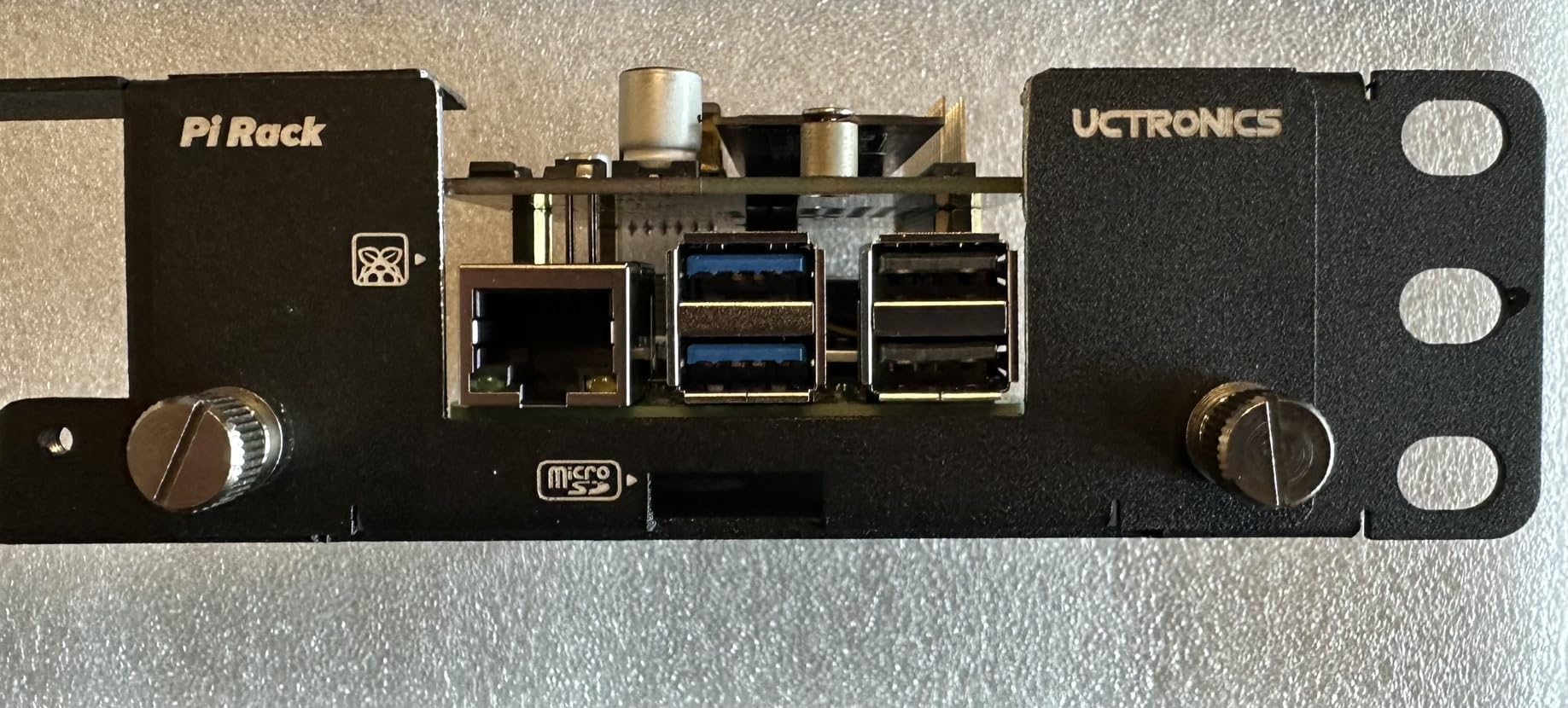 Front Removable 1U Rack Mount for Raspberry Pi, with 4 Mounting Brackets for Raspberry Pi 5, 4B, 3B+/3B, and Other B Models customer photo 2