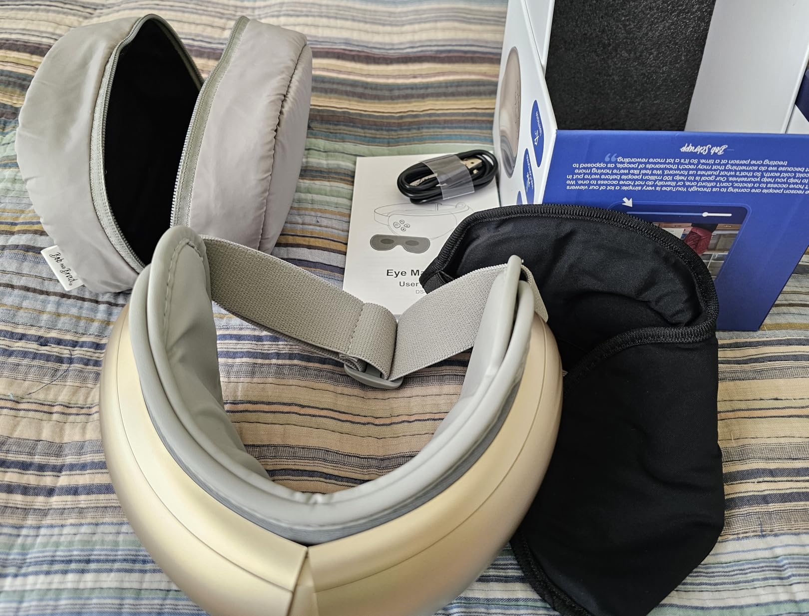 BOB AND BRAD Eye Massager FSA Eligible/HSA Eligible, EyeOasis 2 Heated Eye Mask for Migraines with Music, Smart Migraine Massager Warm Compress Therapy for Migraines, Dry Eyes, and Eye Strain Relief customer photo 1