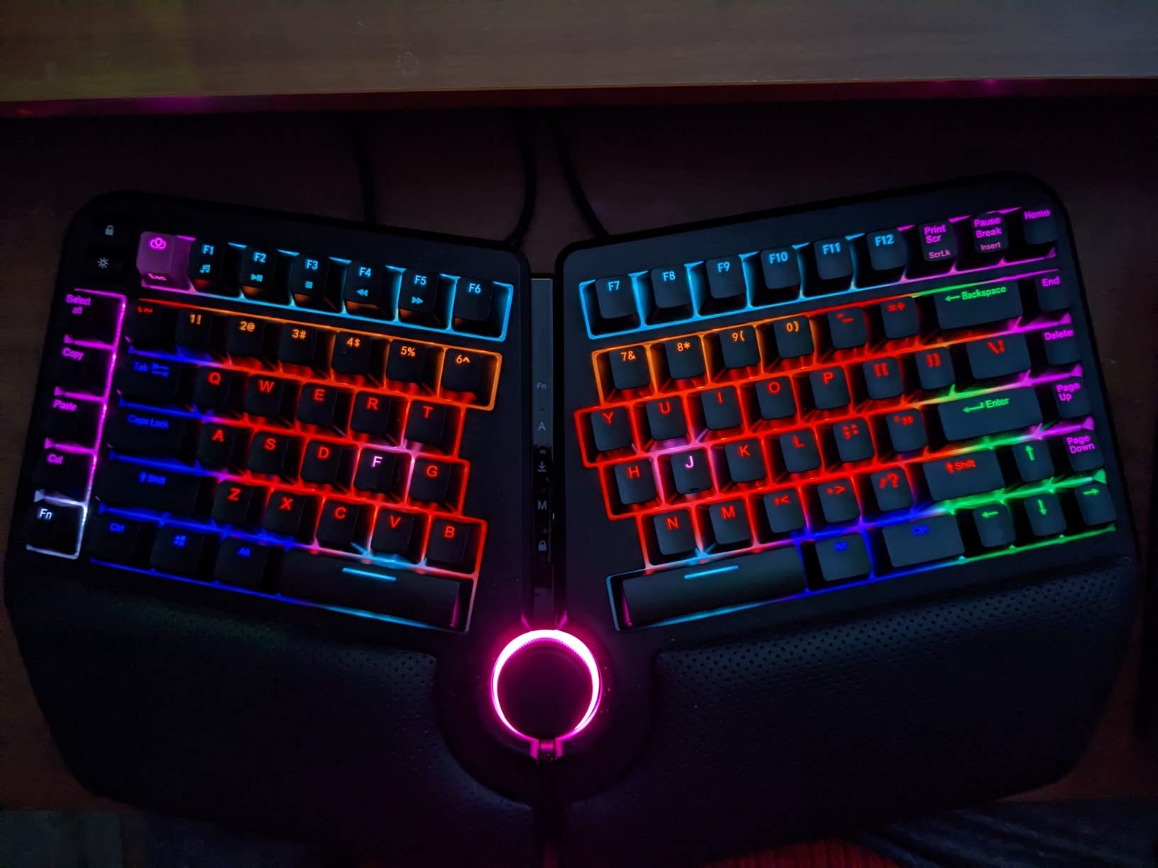 Cloud Nine ErgoTKL Ergonomic Tenkeyless Mechanical Keyboard for PC - Kailh Brown - TKL RGB Backlit Ergo Split Key Board customer photo 1