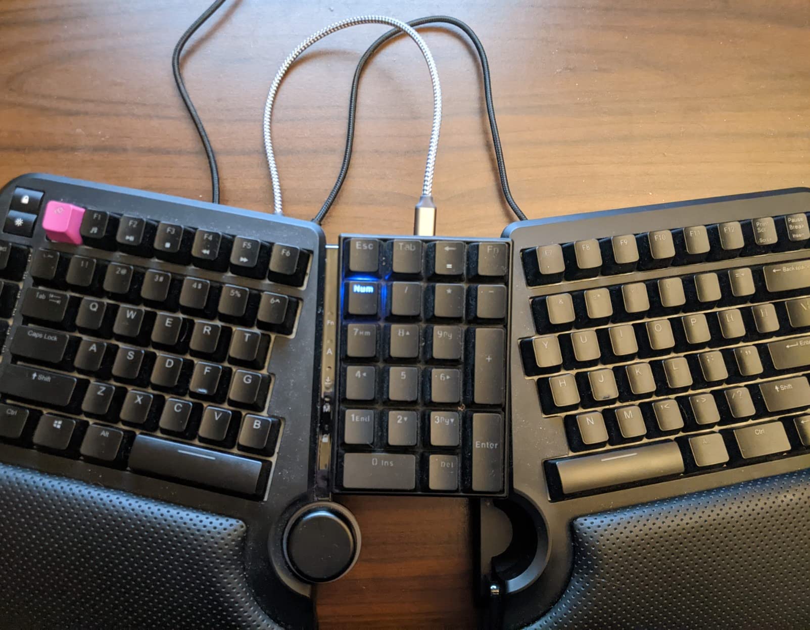 Cloud Nine ErgoTKL Ergonomic Tenkeyless Mechanical Keyboard for PC - Kailh Brown - TKL RGB Backlit Ergo Split Key Board customer photo 2