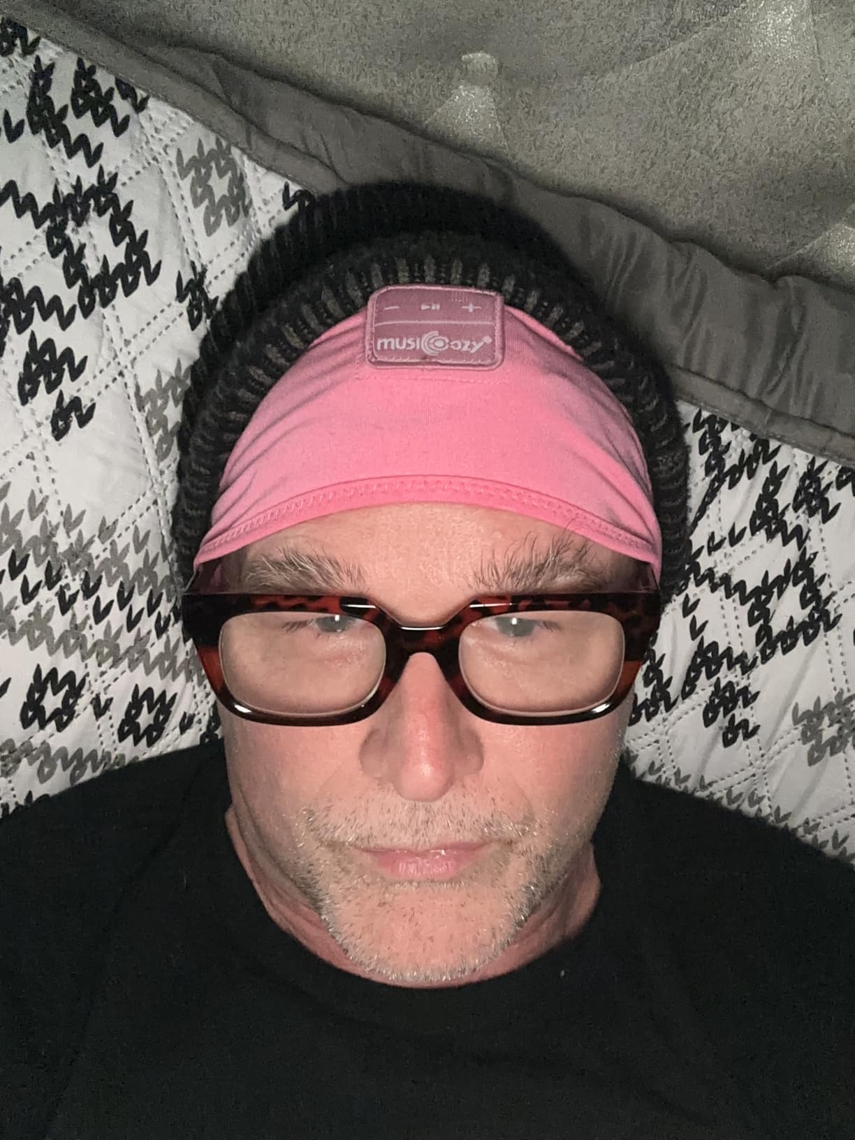 MUSICOZY Sleep Headphones Bluetooth 5.4 Headband, Sports Wireless Earphones Sweat Resistant Earbuds Sleeping Headphone with Ultra-Thin HD Stereo Speaker for Workout Running Cool Gadgets Unique Gifts customer photo 2