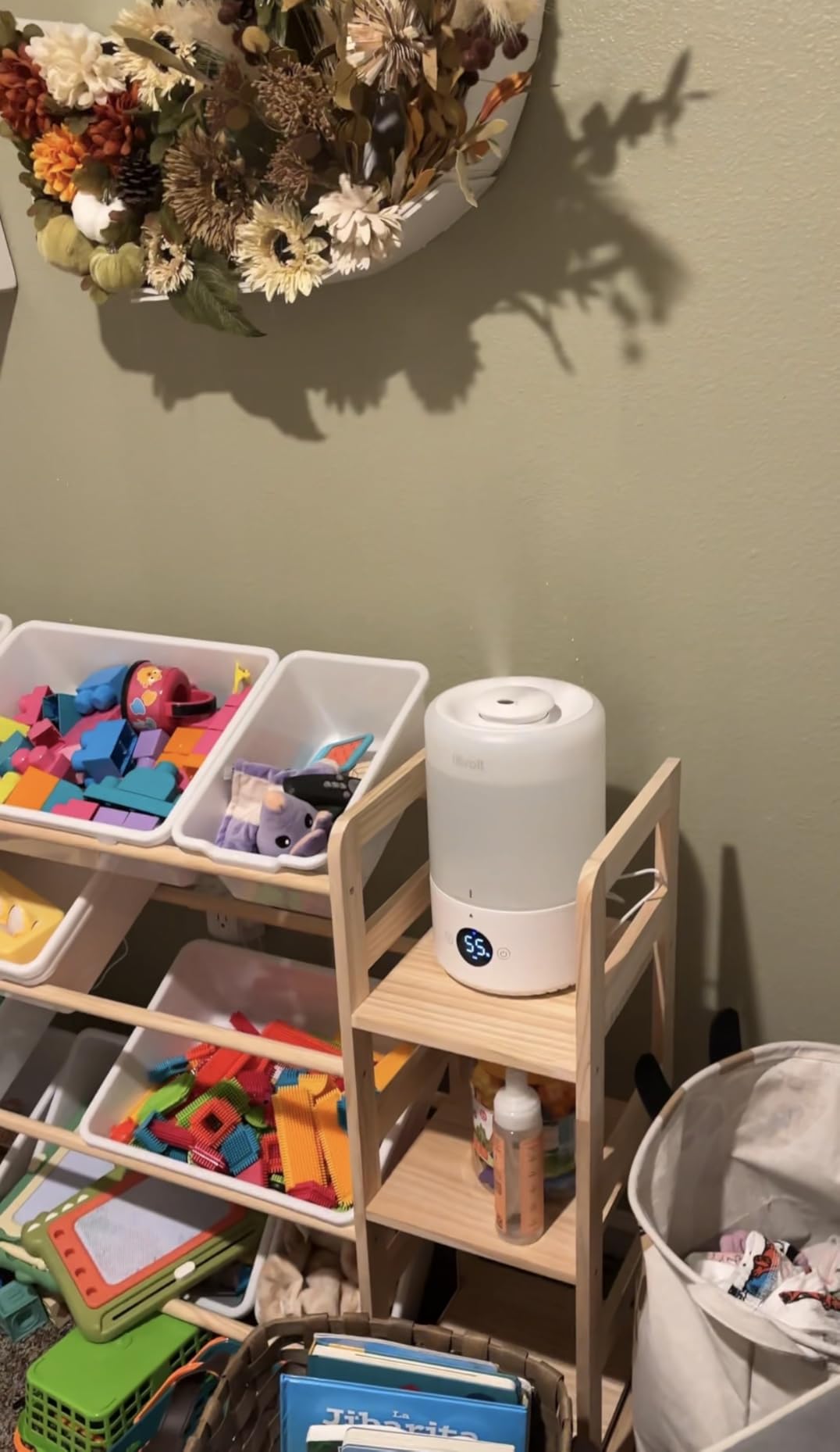 LEVOIT Smart Cool Mist Top Fill Humidifiers for Bedroom with Sensor, Auto Humidity Setting, APP & Voice Control, Essential Oil Diffuser, Ultra Quiet Operation, Super Easy Top Fill, 3L, White customer photo 2