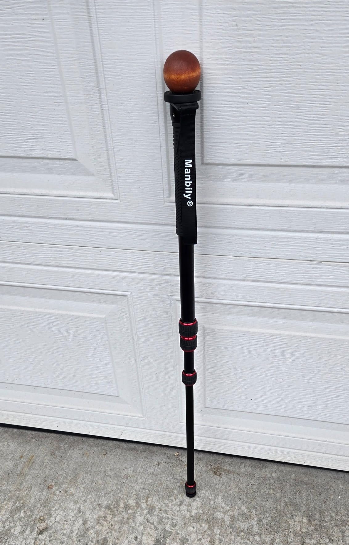 Manbily Extendable Camera Aluminum Monopod with Feet, Portable Travel Monopod with Removable Tripod Stand Base for DSLR Canon Nikon Sony Video Camcorder, 5 Sections up to 67-in, Max Load 15.5 Lbs (A-222) customer photo 2