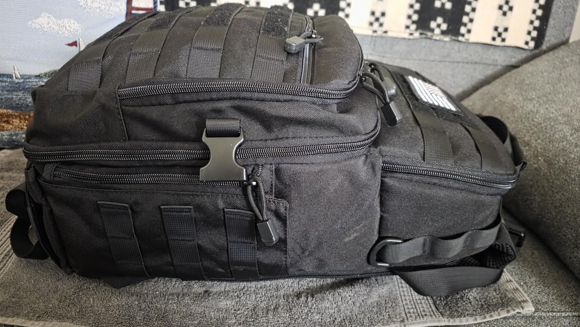 MOSISO Camera Backpack, DSLR/SLR/Mirrorless Tactical Camera Bag Case with Laptop Compartment Compatible with Canon/Nikon/Sony, Black customer photo 2