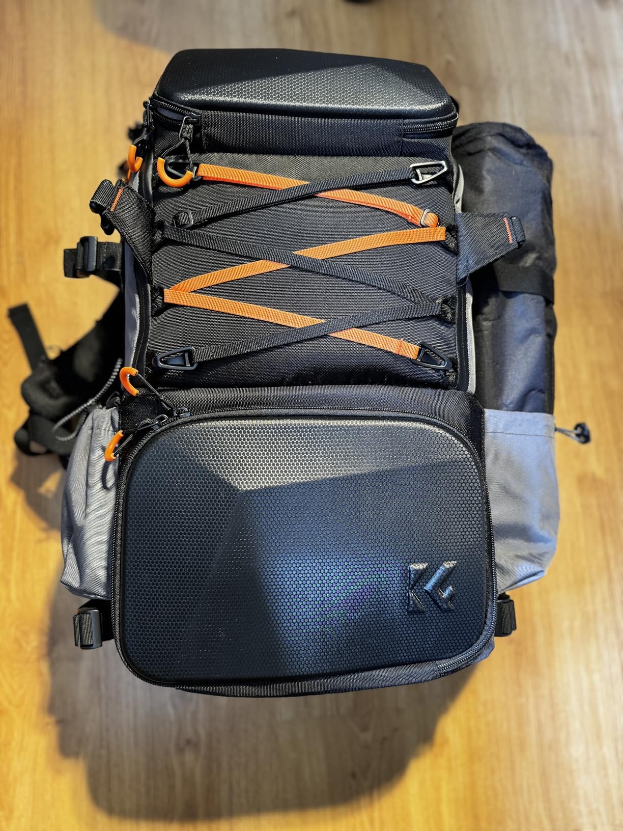 K&F CONCEPT Camera Bag EVA Waterproof 2 in 1 Camera Backpack Shoulder Bag 32L Large Capacity with Rain Cover Storage for 15.6